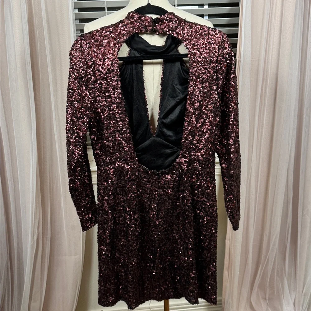 Charlotte Russe Sequin Open Back Dress - Picture 3 of 5